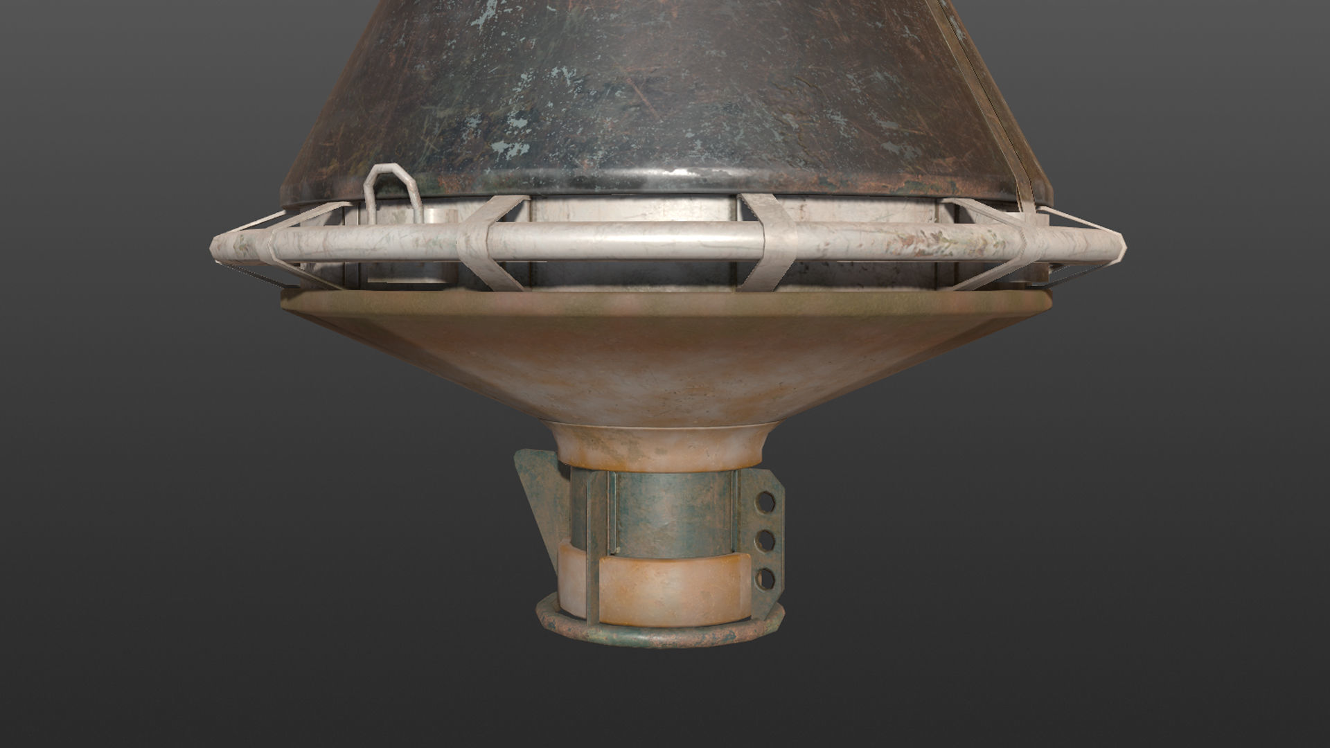 Buoy River RB-4-01 Left Drift Mark Low-poly 3D model_19