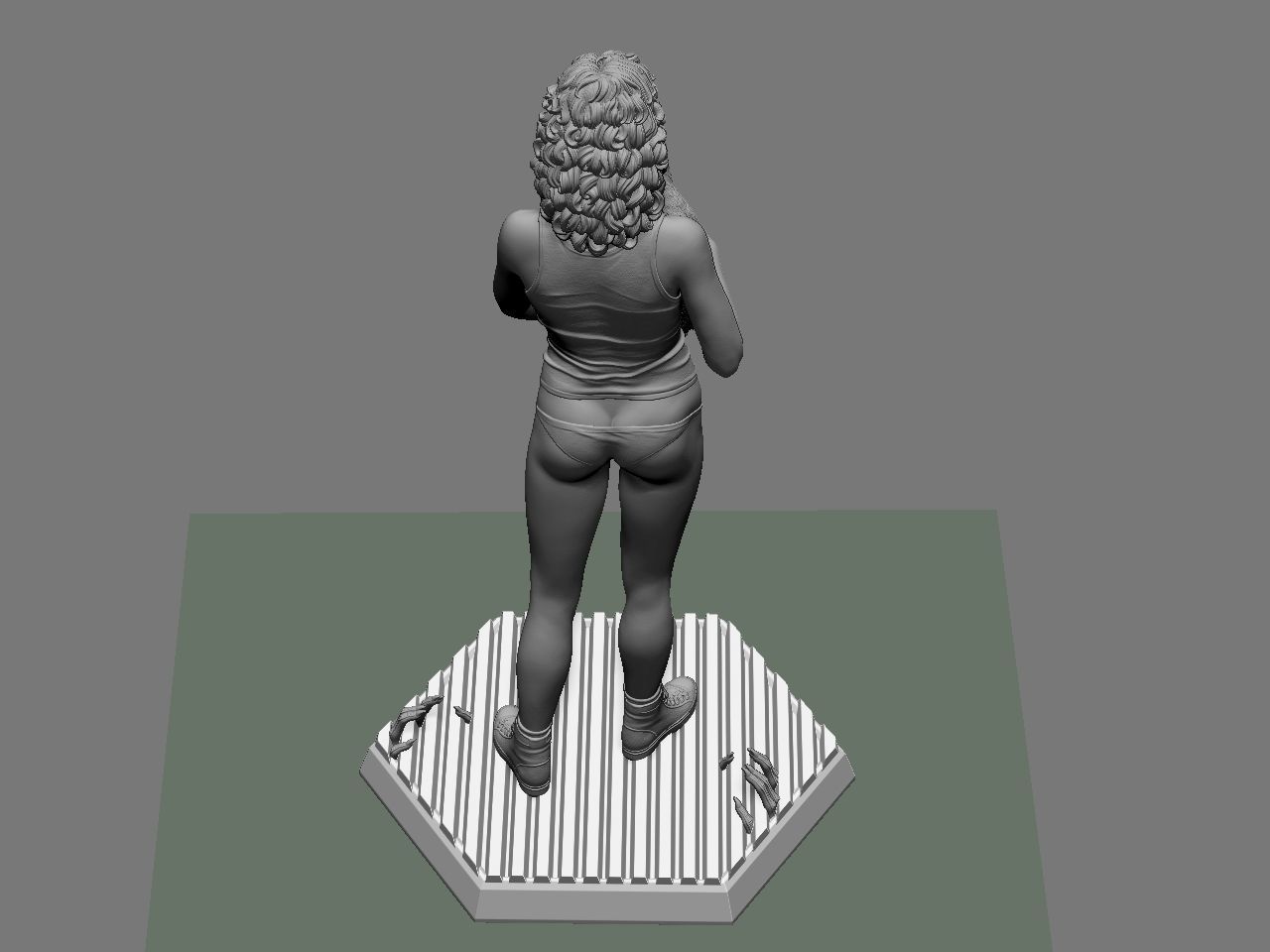 Ripley statue of woman holding cat 3D print model_57