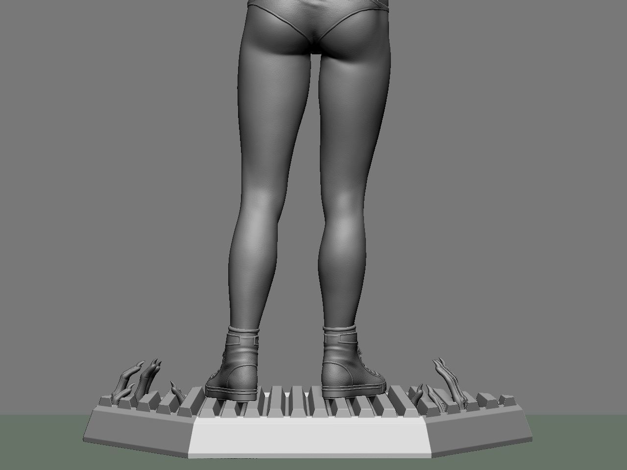 Ripley statue of woman holding cat 3D print model_41