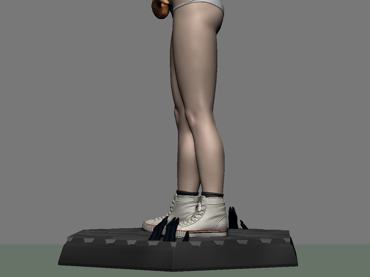 Ripley statue of woman holding cat 3D print model_36