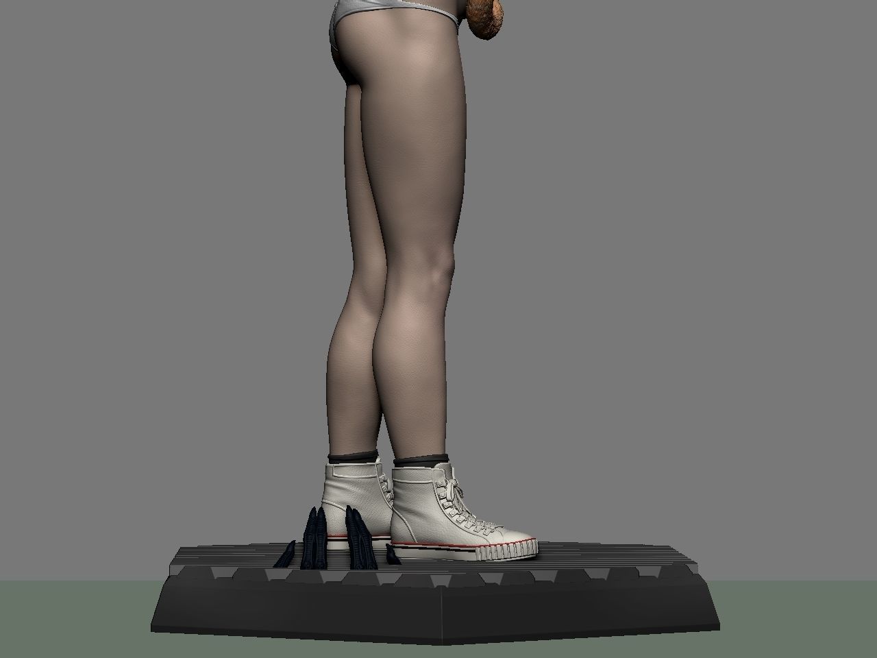 Ripley statue of woman holding cat 3D print model_44