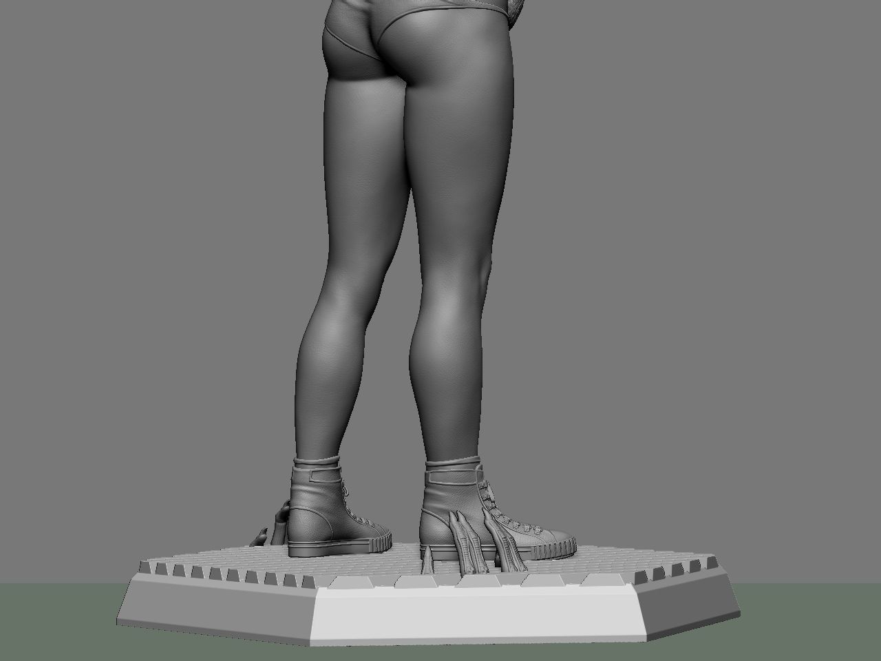 Ripley statue of woman holding cat 3D print model_43