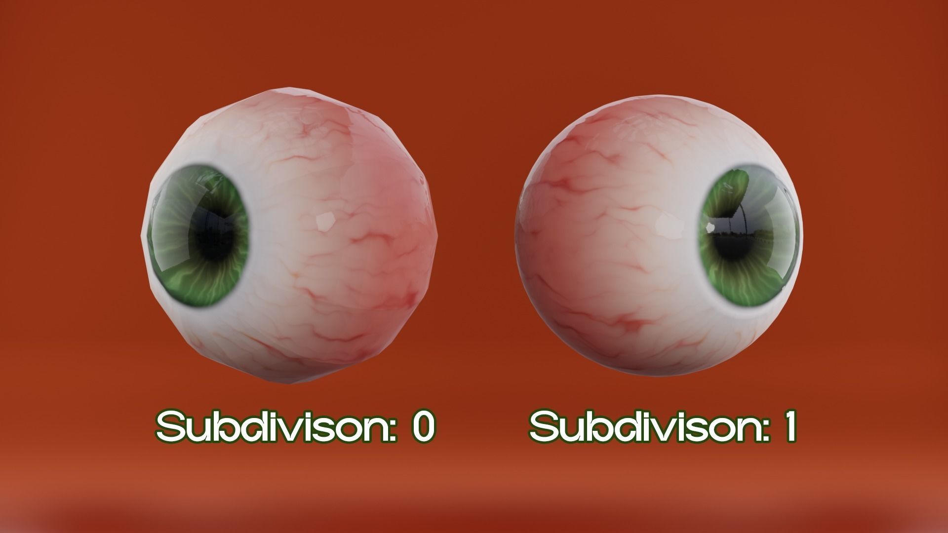 Stylized Character Eye  Low-poly 3D model_3