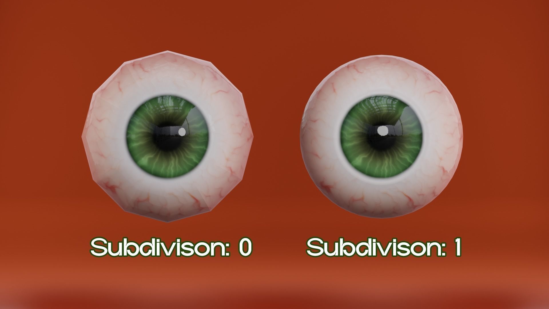 Stylized Character Eye  Low-poly 3D model_1