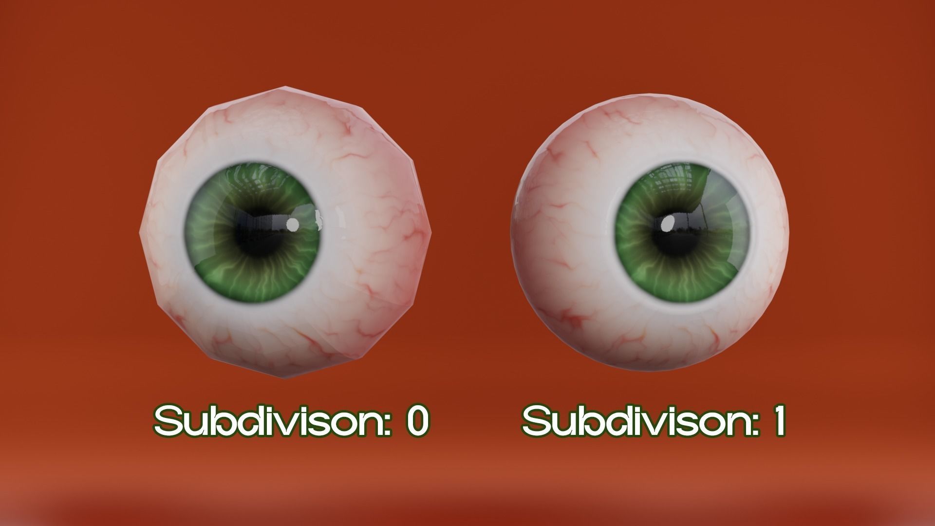 Stylized Character Eye  Low-poly 3D model_2
