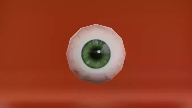 Stylized Character Eye  Low-poly 3D model