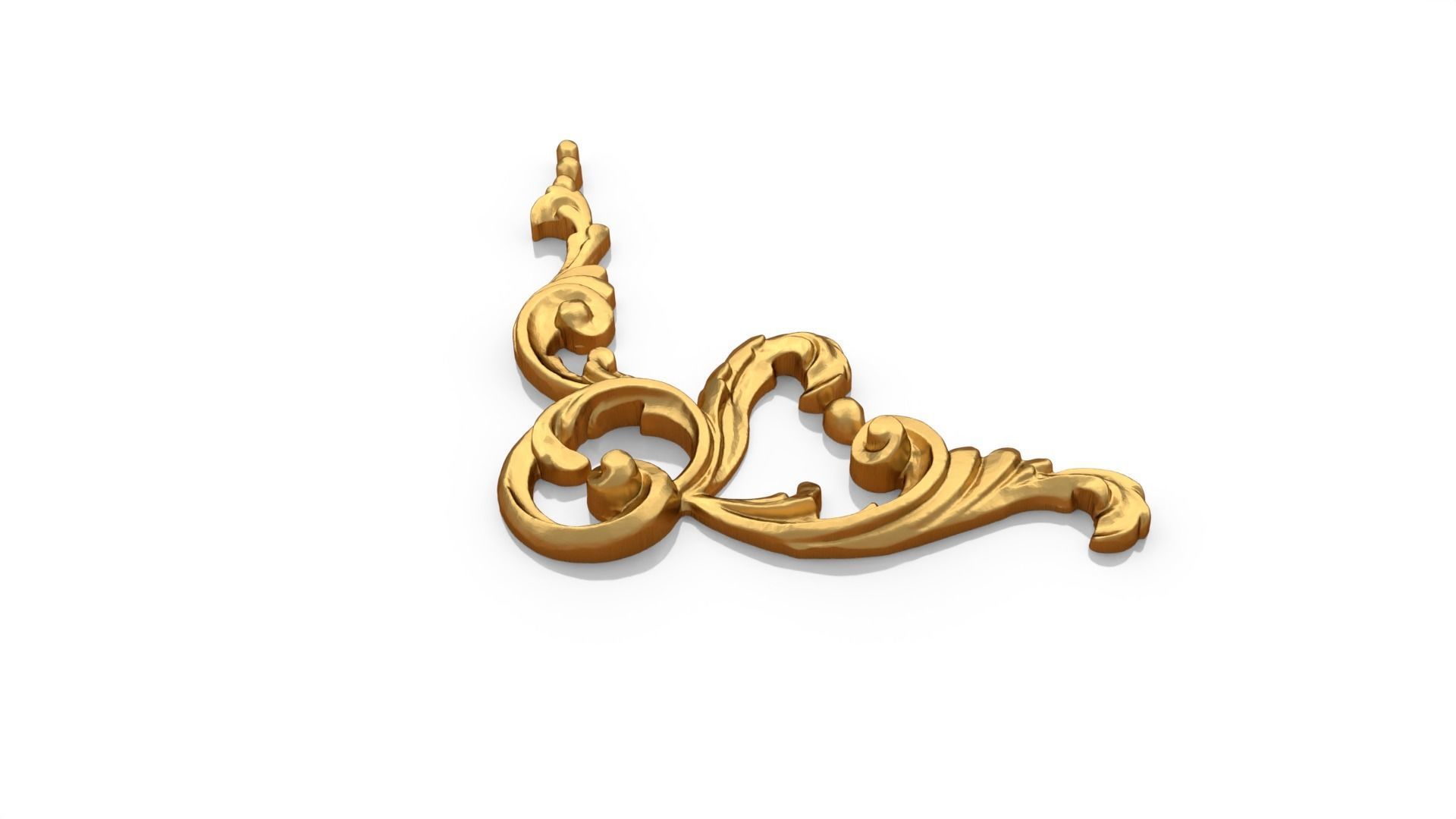 Classic decor ornament 150 3D model_3