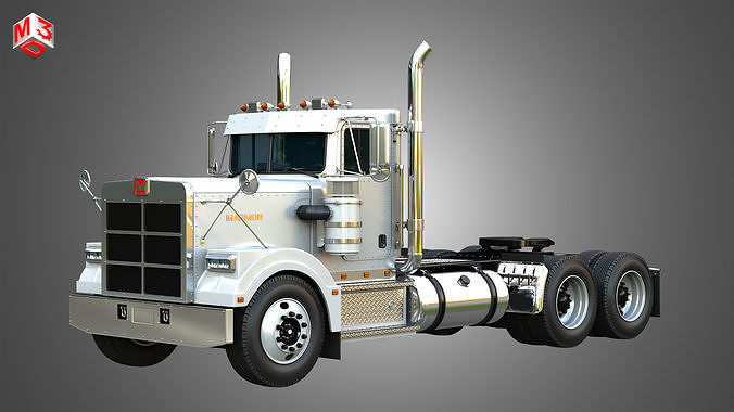 57P Semi Truck - Day Cab Truck 3D model