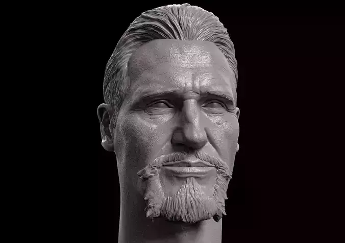 Liam Neeson Ras al Ghul Head