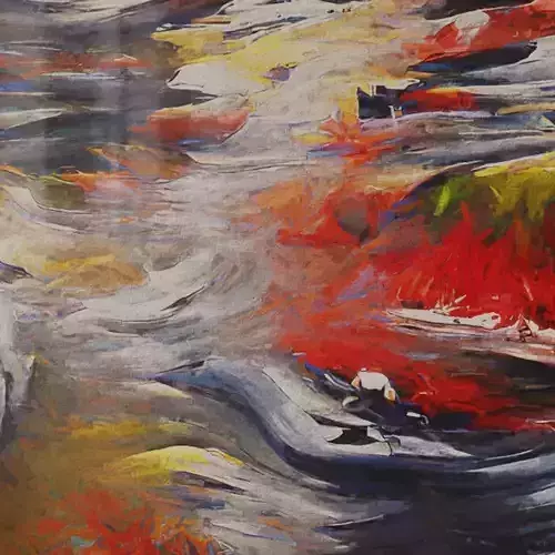 Framed Abstract Oil Painting 1 Low-poly 3D model