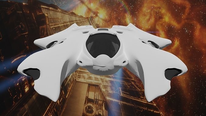 Chamaleo spaceship 3D model