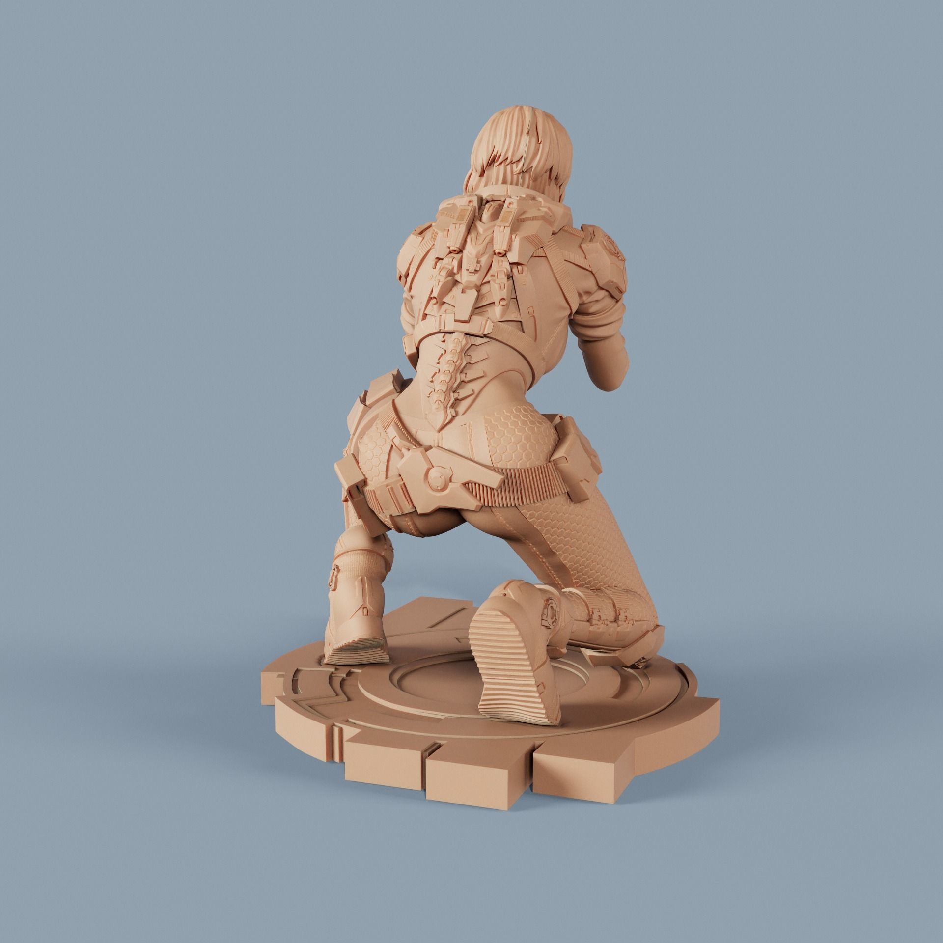 Motoko kusanagi ghost in the shell 3D print model_3