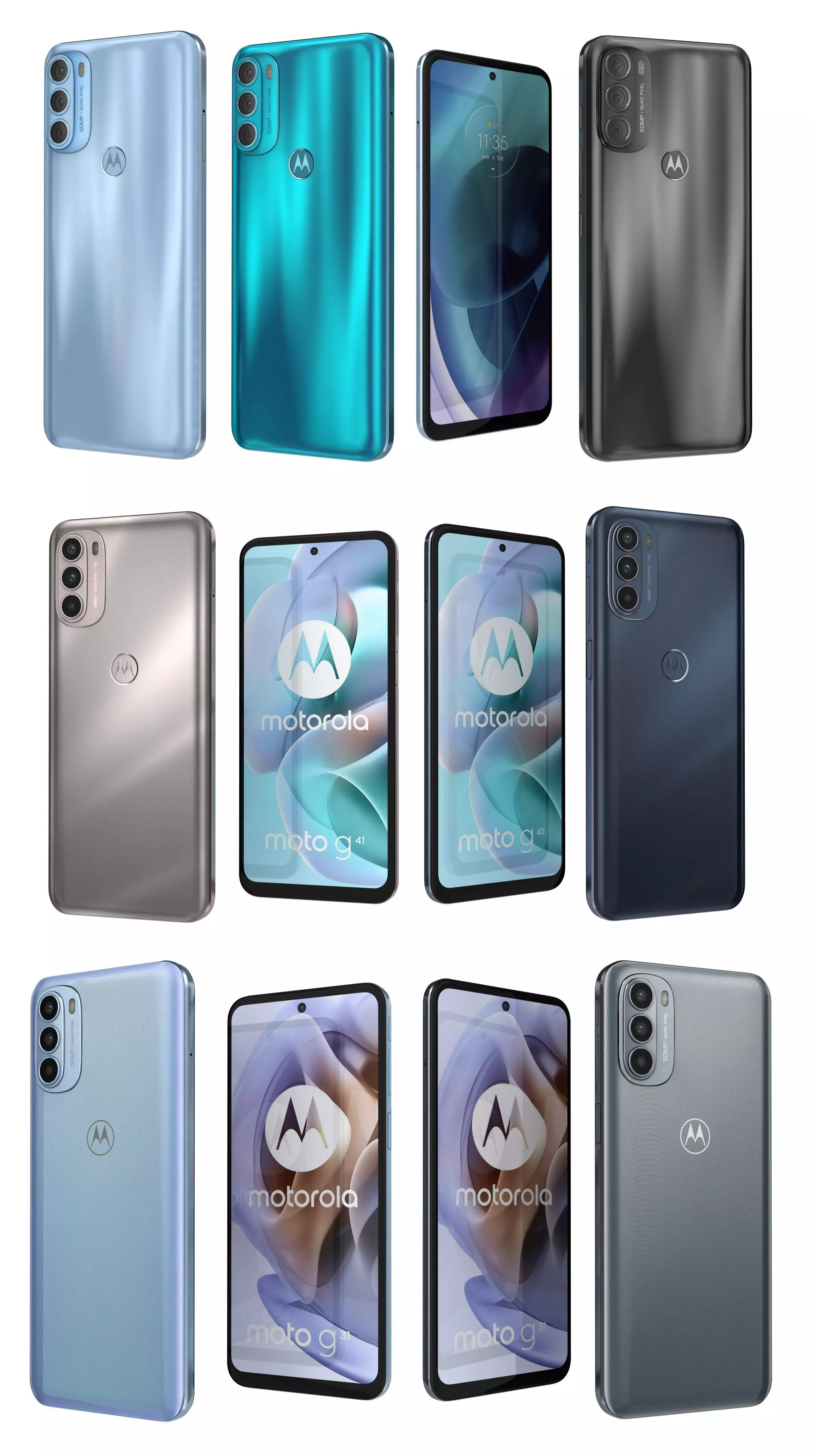 Motorola Moto G31 G41 And G71 5G 3D model_0