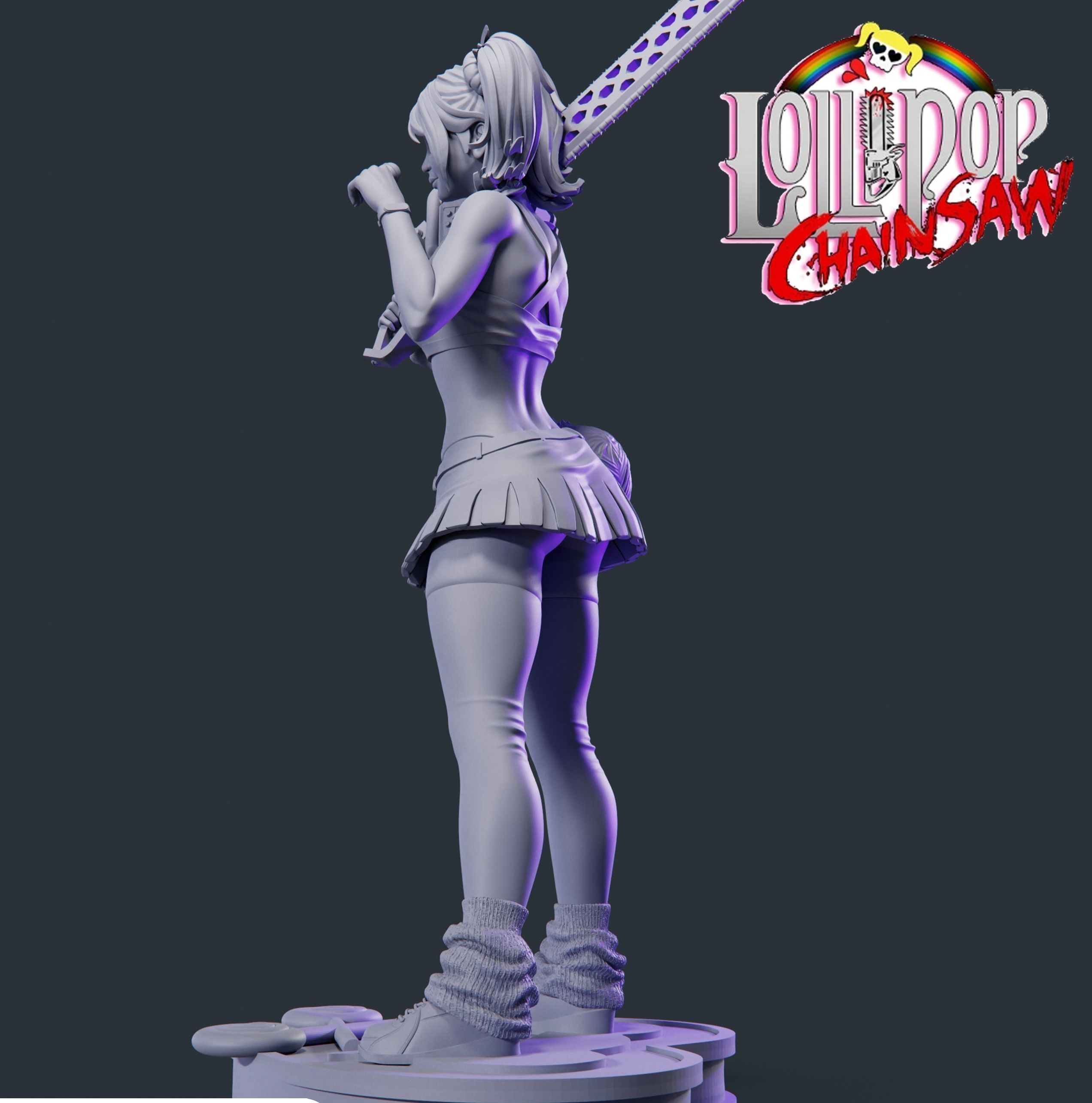 Lollipop chainsaw 3D print model_2