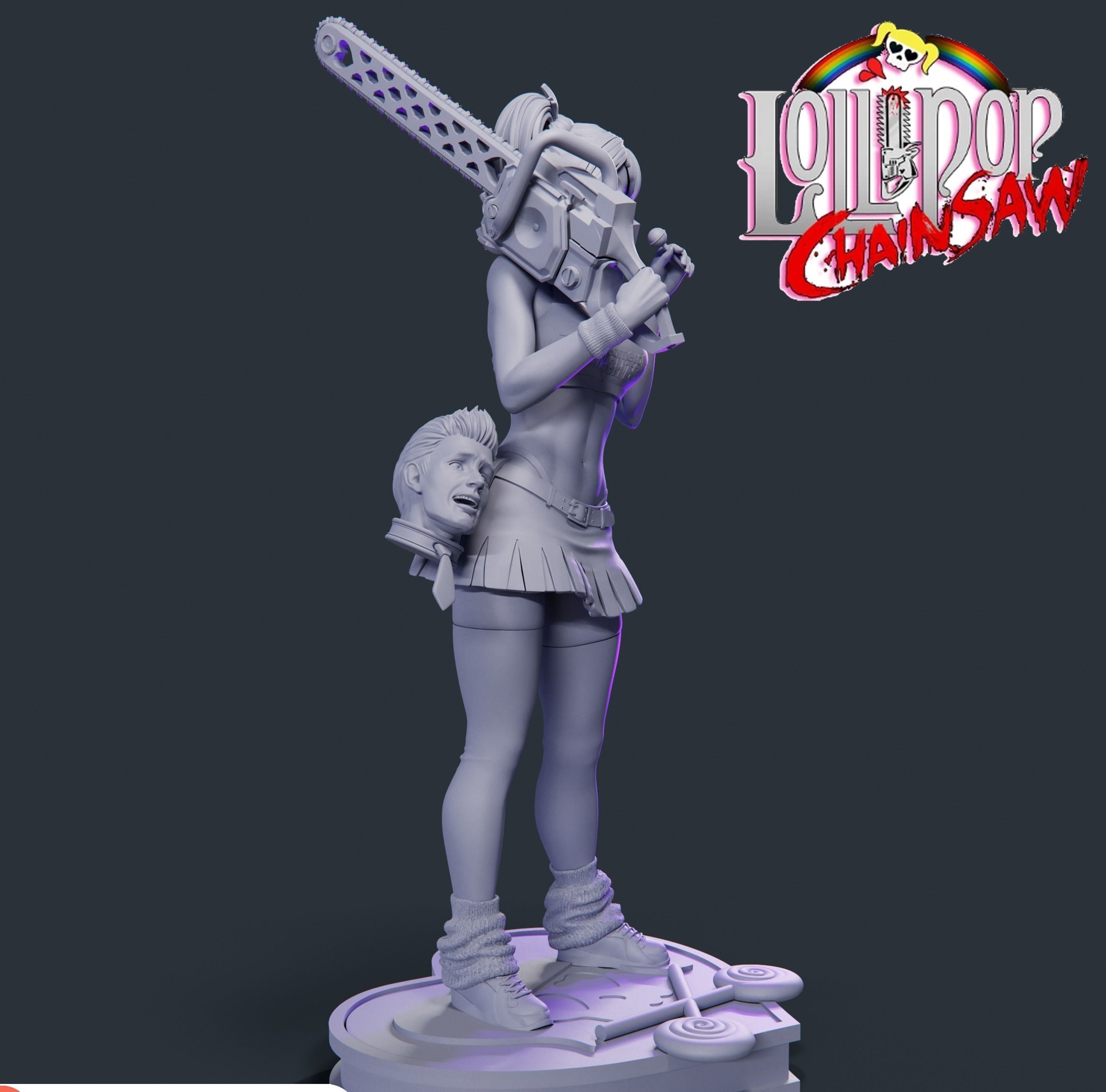 Lollipop chainsaw 3D print model_4
