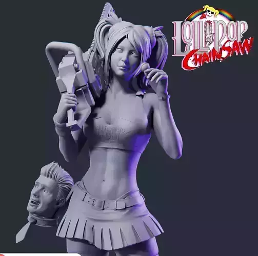 Lollipop chainsaw 3D print model
