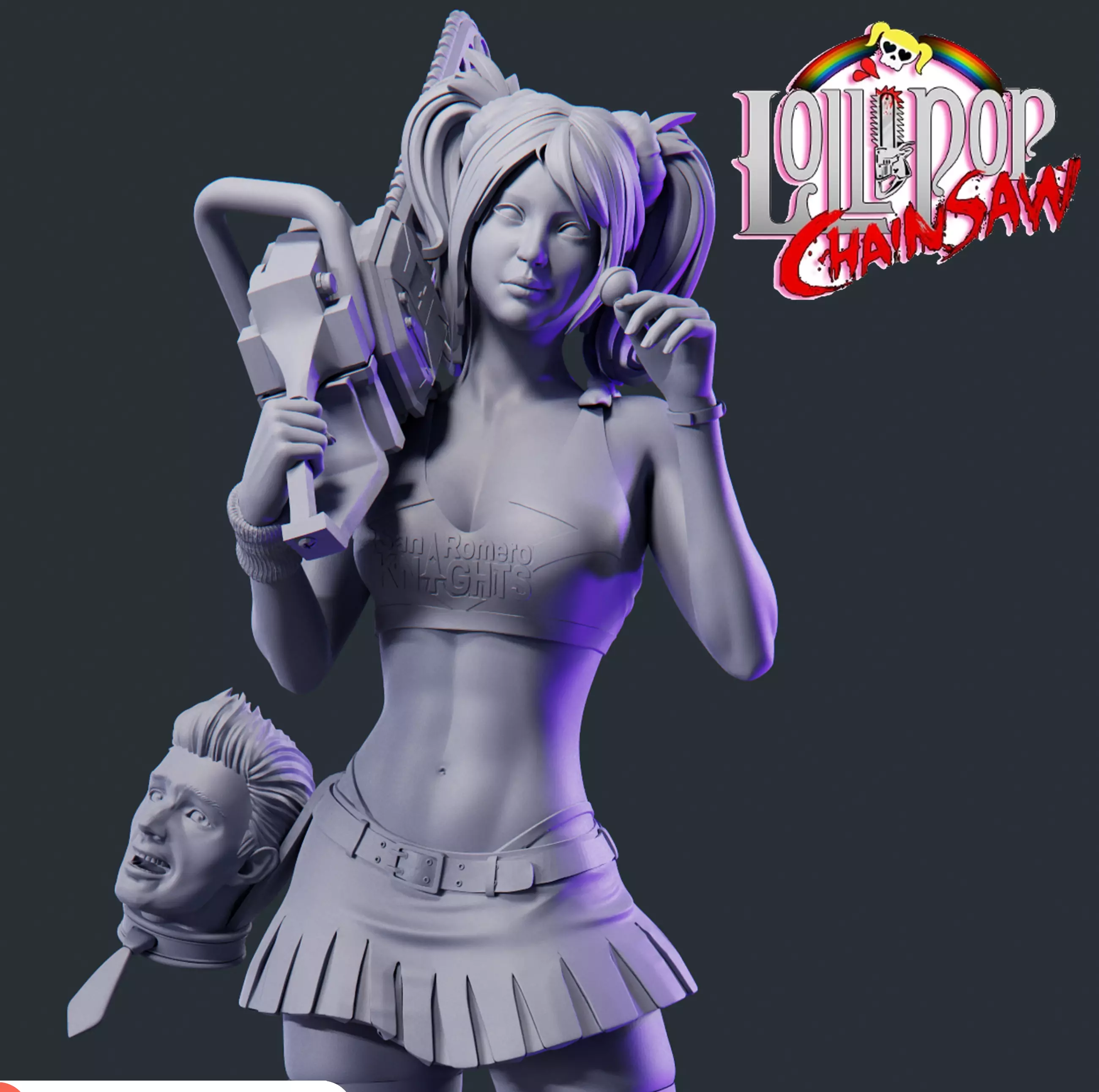 Lollipop chainsaw 3D print model_0
