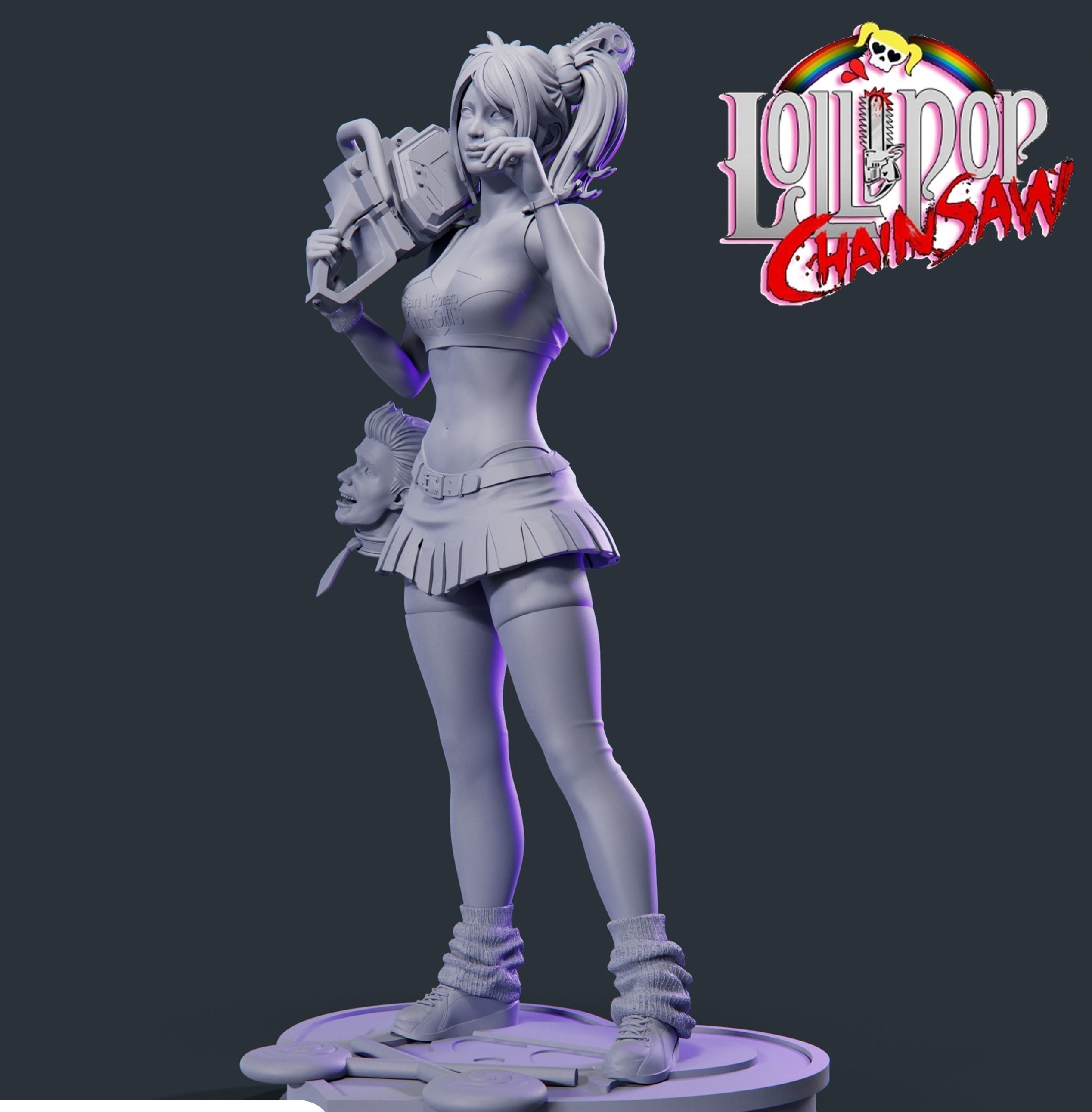 Lollipop chainsaw 3D print model_1