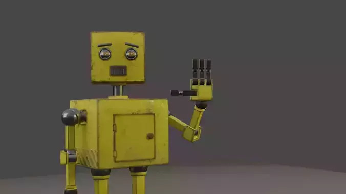 Robot Low-poly 3D model