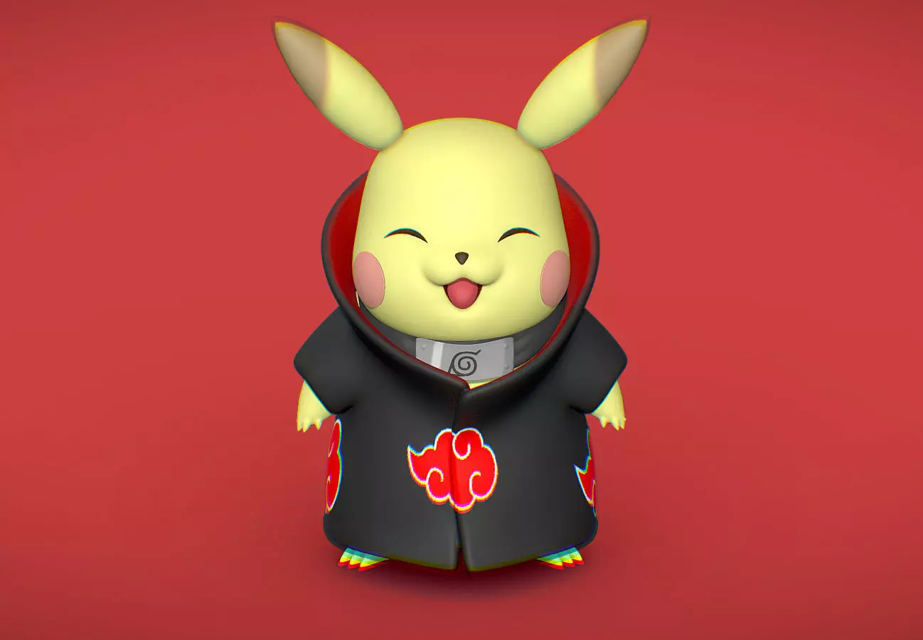 Pikachu - Akatsuki Collection 3D print model