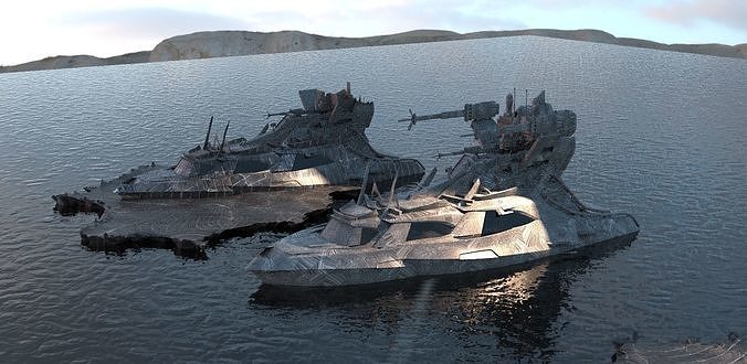 Warlord Cruise ship Advanced 1 and 2  3D model