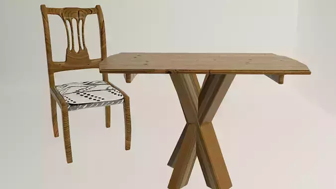 Wooden garden table