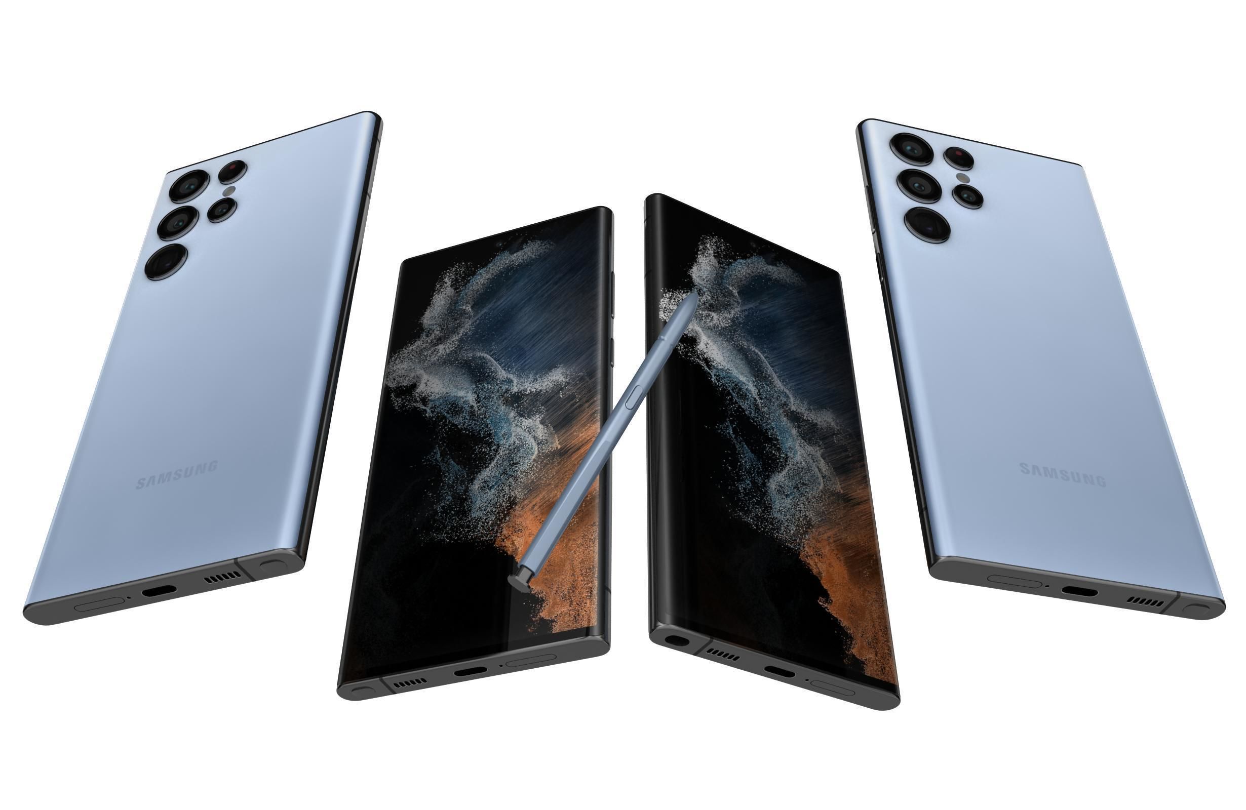 Samsung Galaxy S22 And Ultra 3D model_43