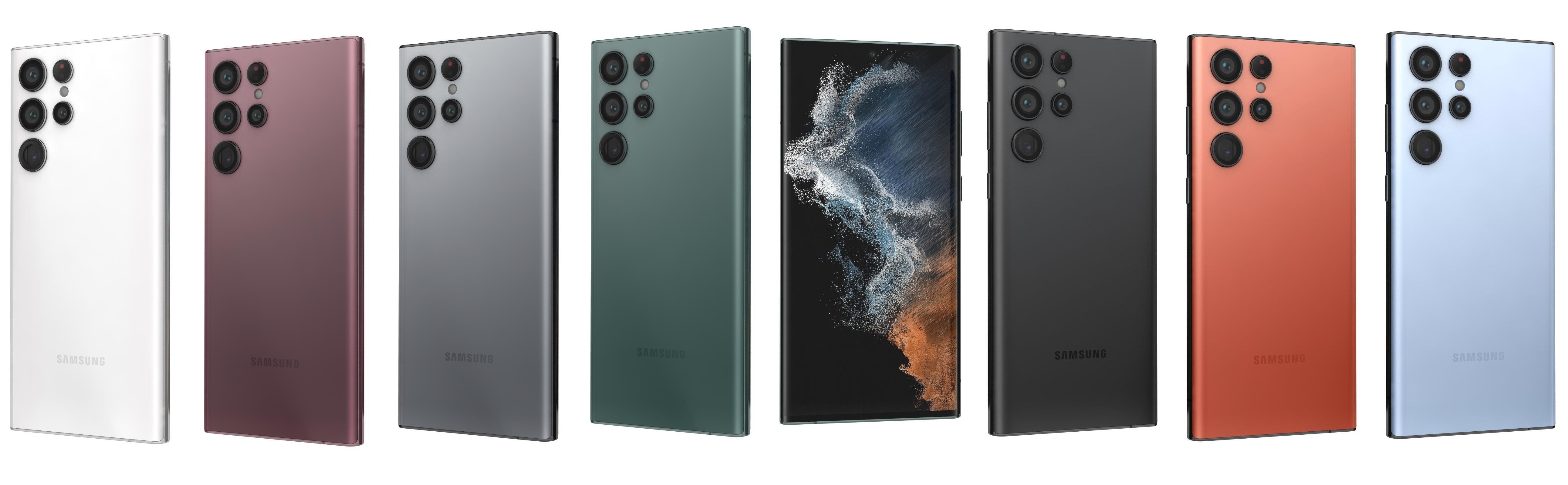 Samsung Galaxy S22 And Ultra 3D model_2