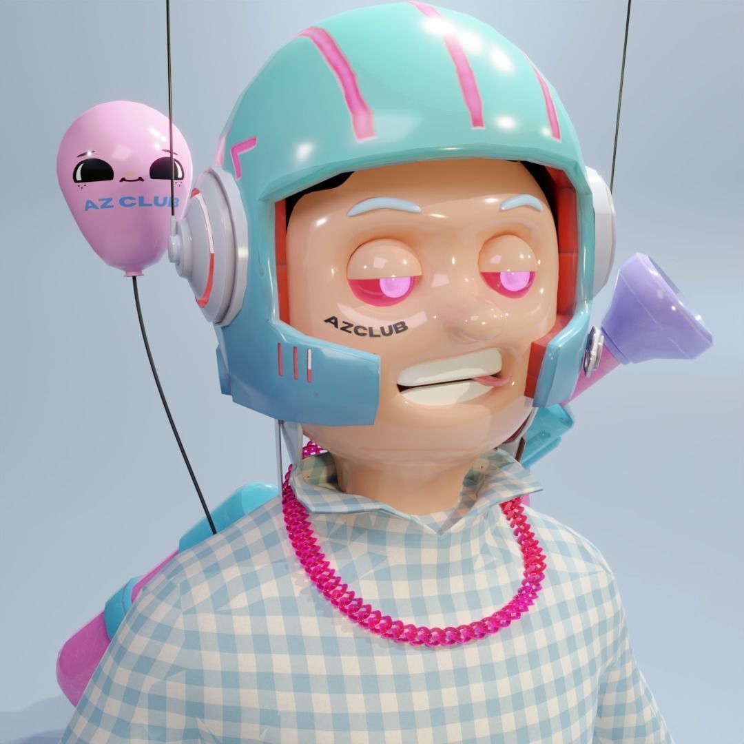 NFT PACK AND RANDOMIZER 3D model_7