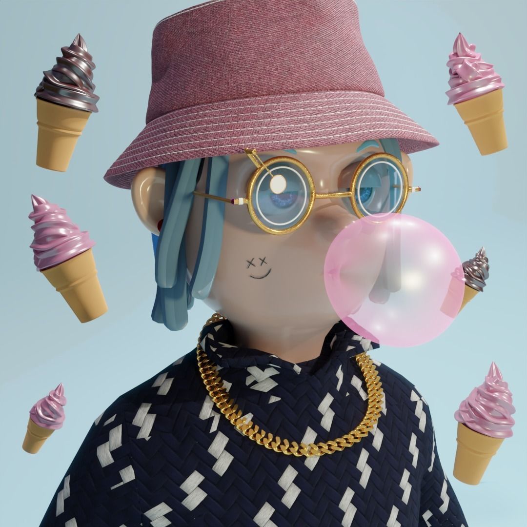 NFT PACK AND RANDOMIZER 3D model_10