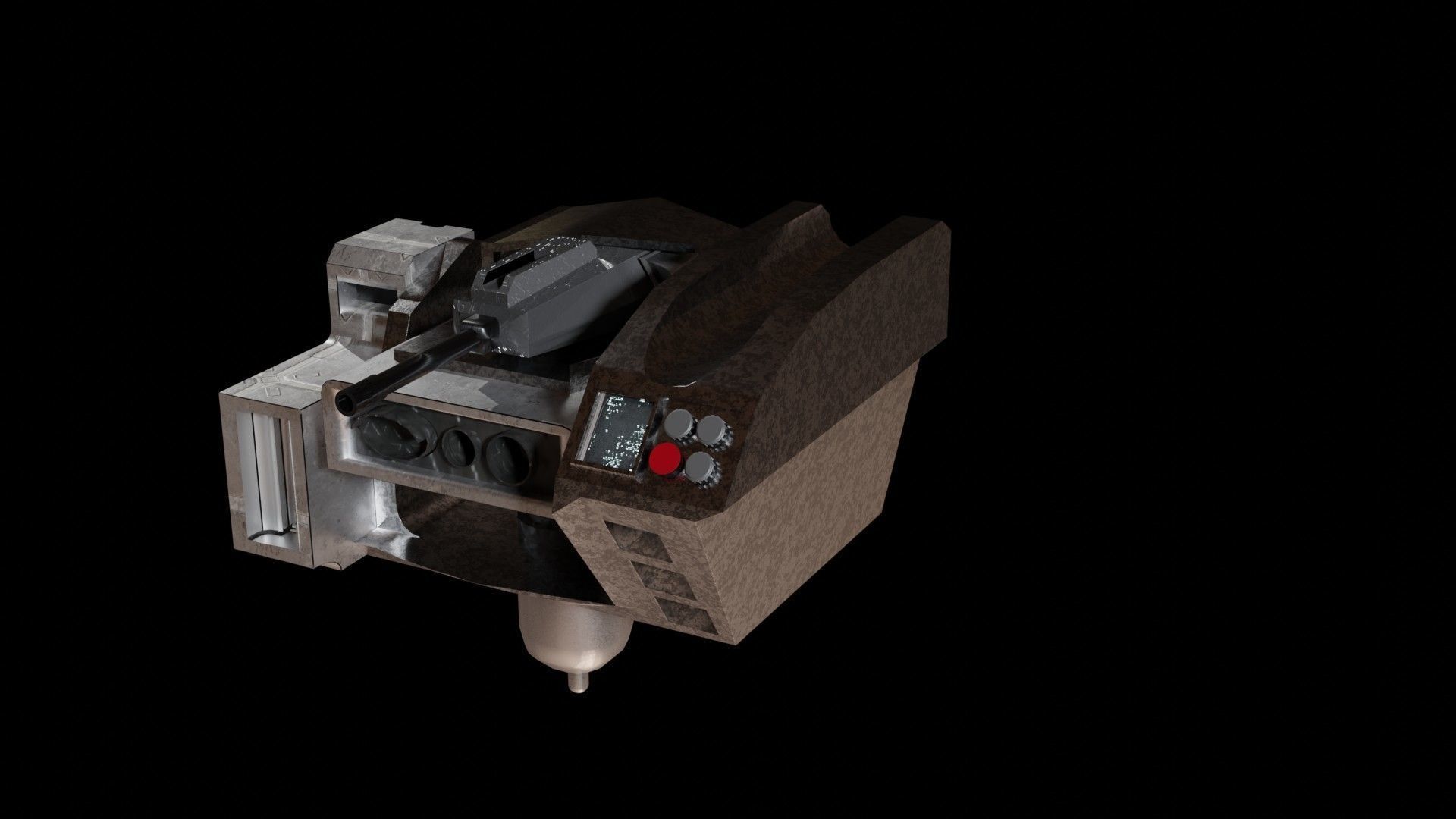 wapons star wars machine Low-poly 3D model_1