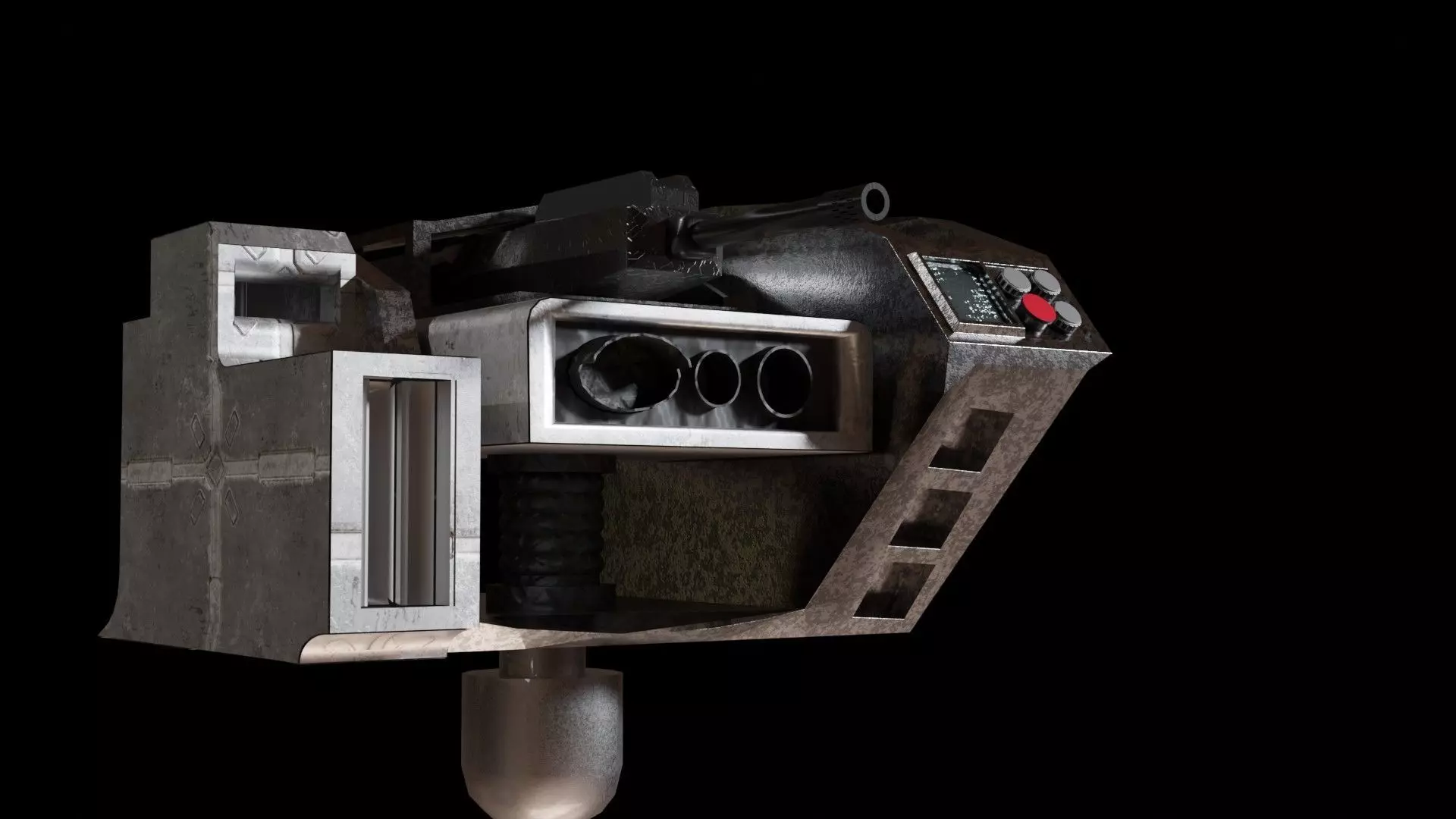wapons star wars machine Low-poly 3D model_0