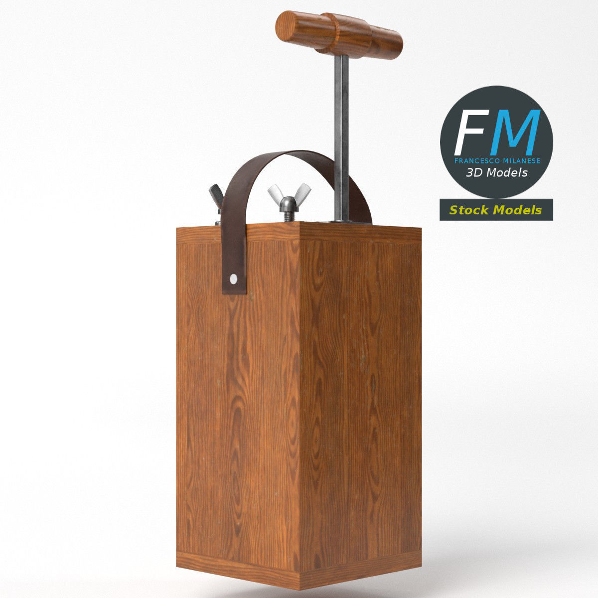 Dynamite plunger 3D model_5