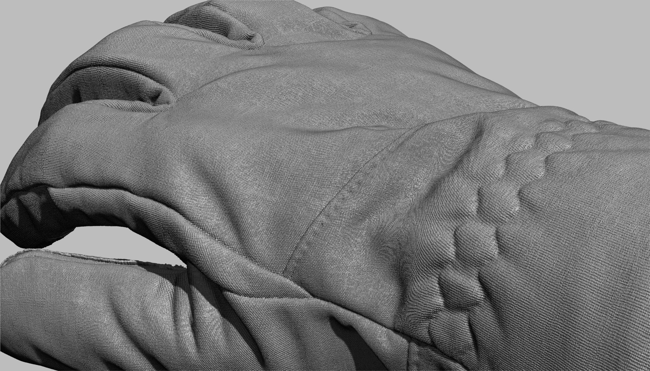 Winter Gloves 007 Low-poly 3D model_21