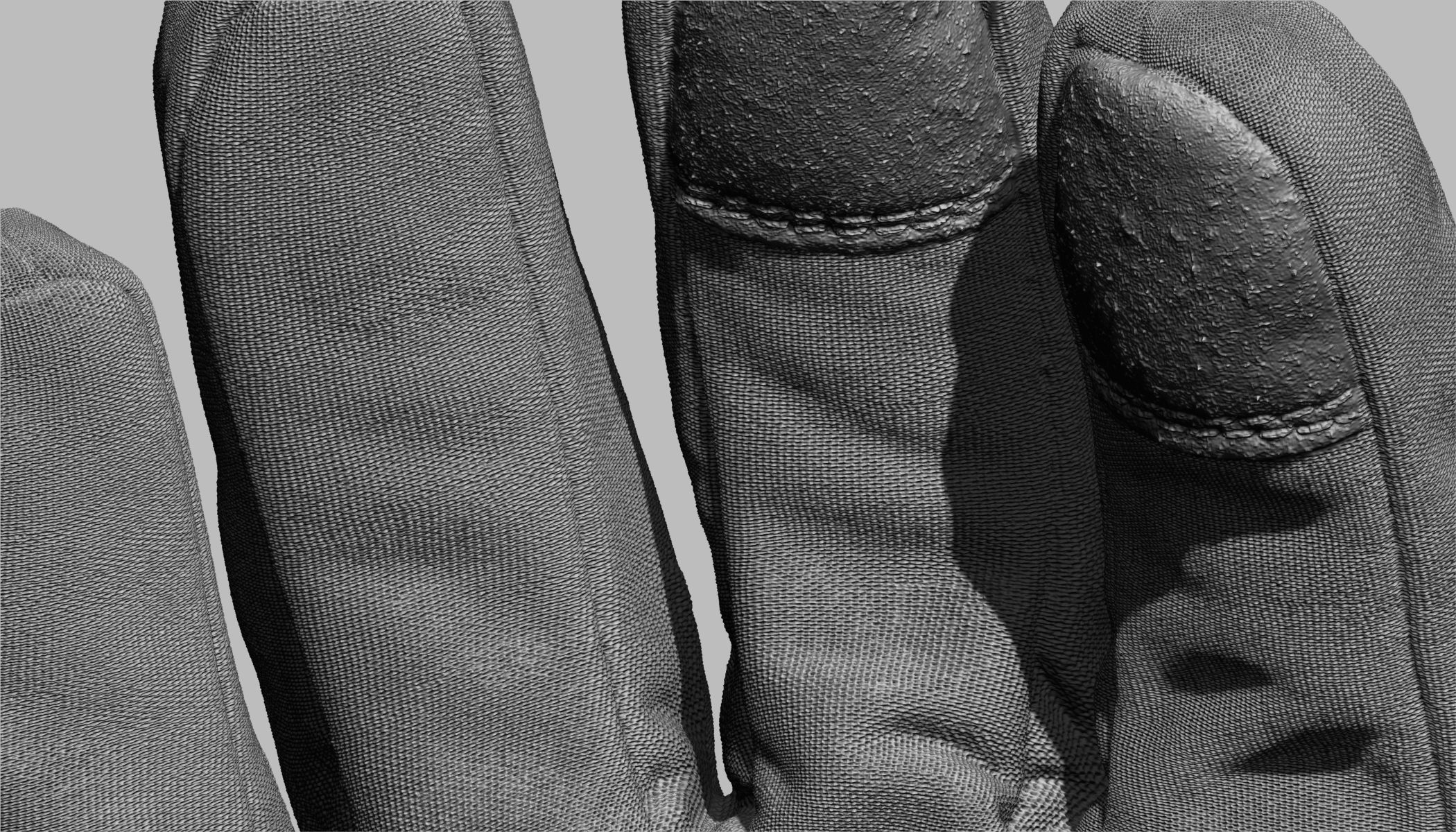 Winter Gloves 007 Low-poly 3D model_20