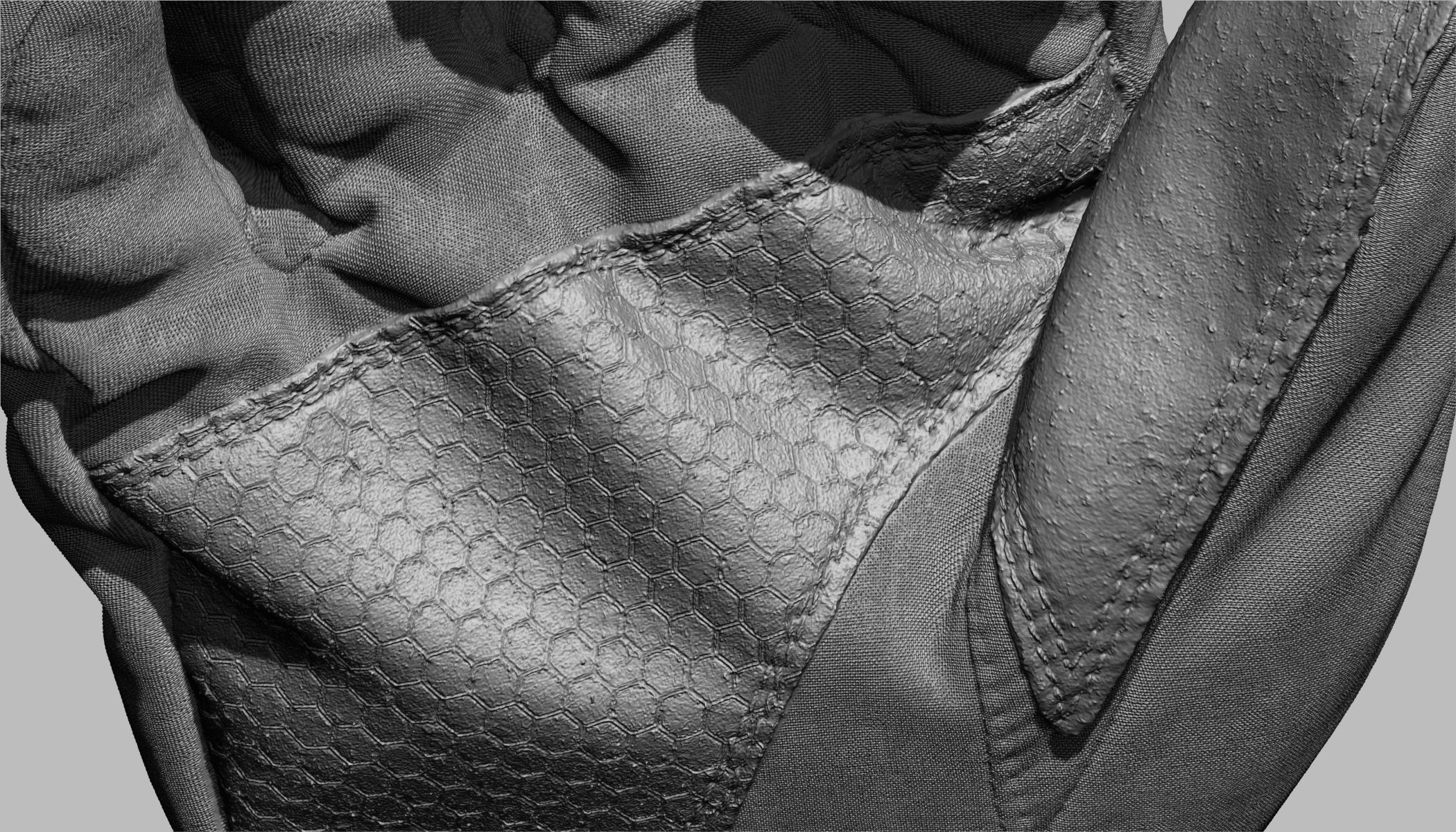 Winter Gloves 007 Low-poly 3D model_18