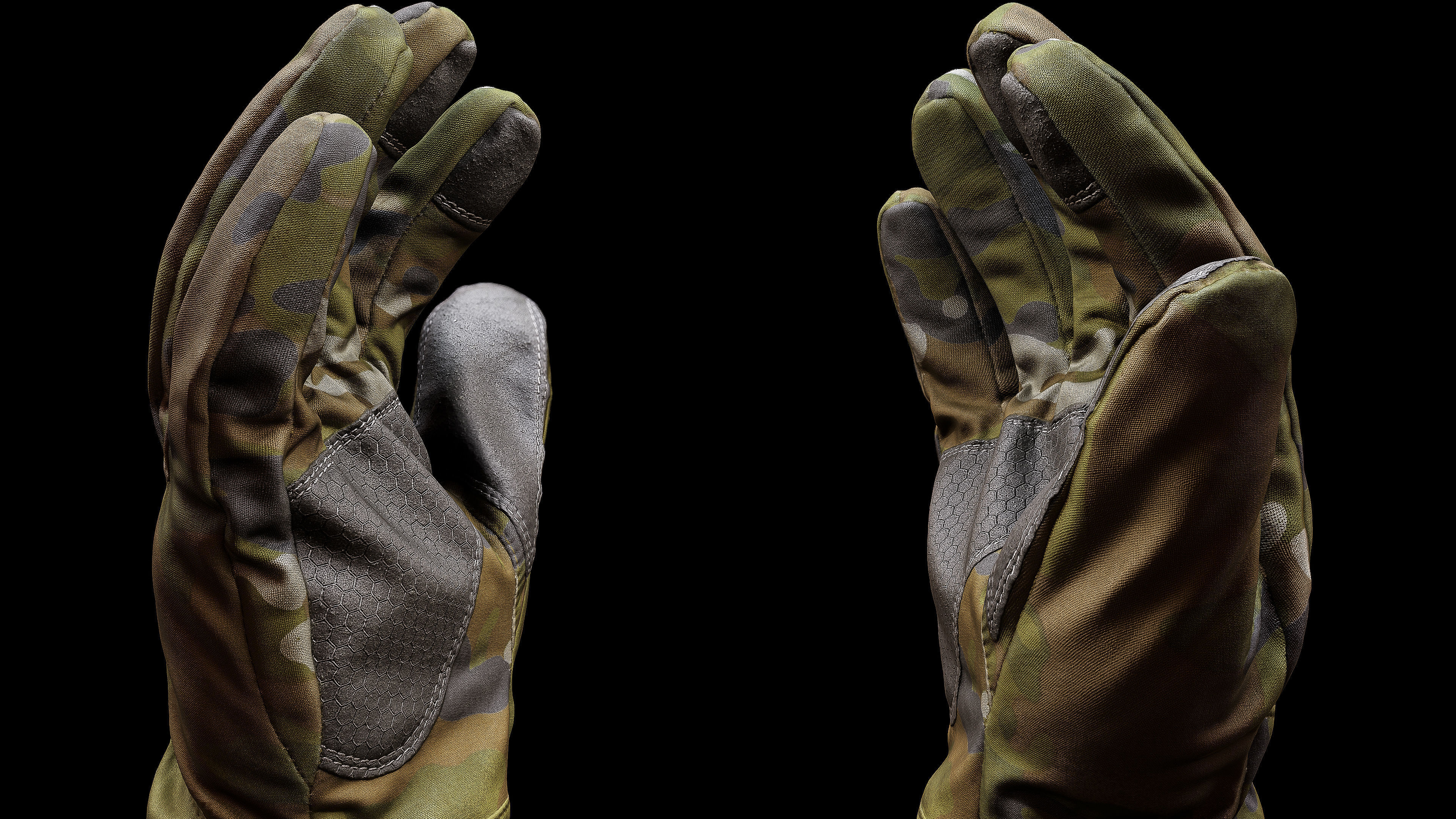 Winter Gloves 007 Low-poly 3D model_7