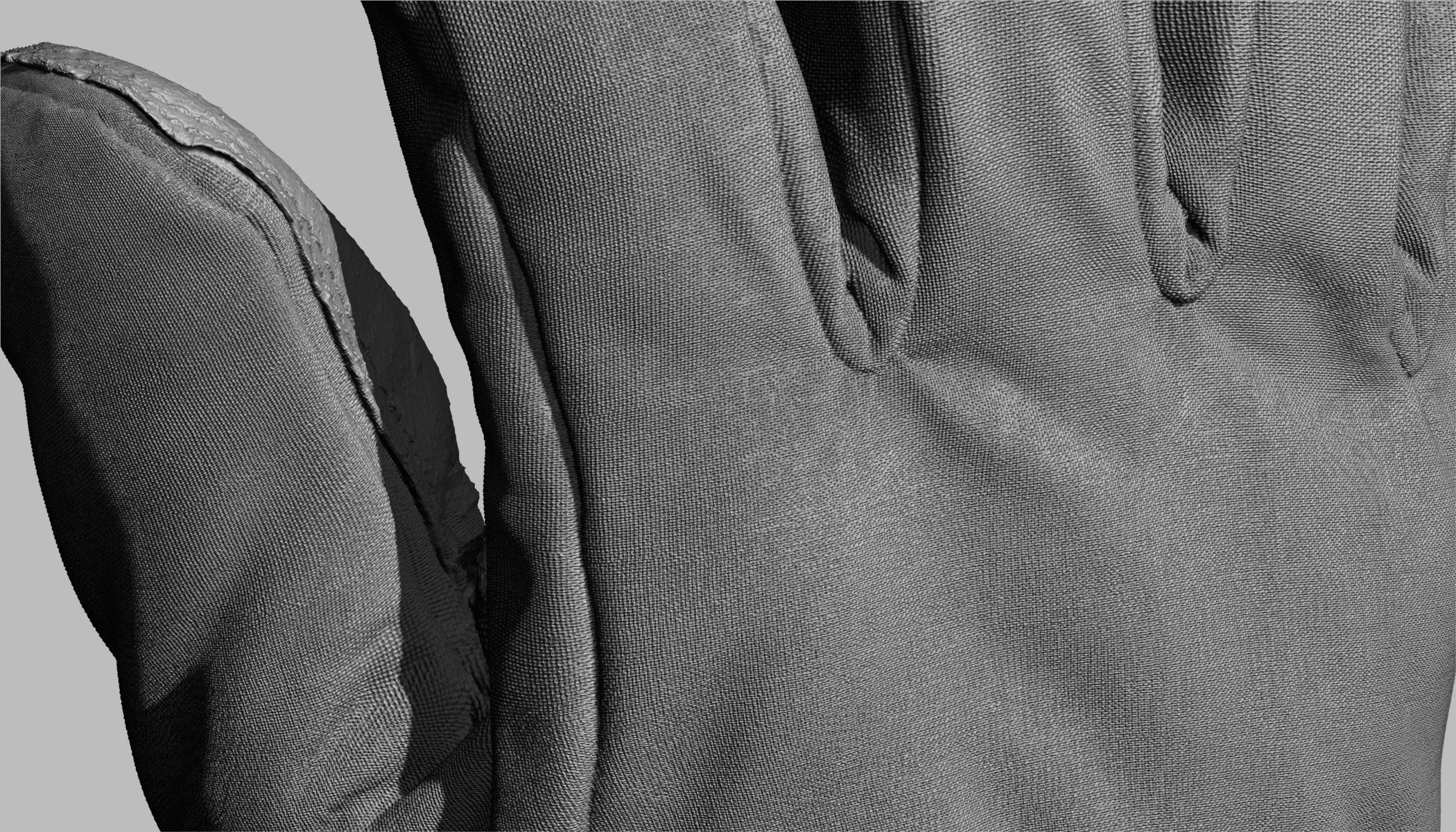 Winter Gloves 007 Low-poly 3D model_22