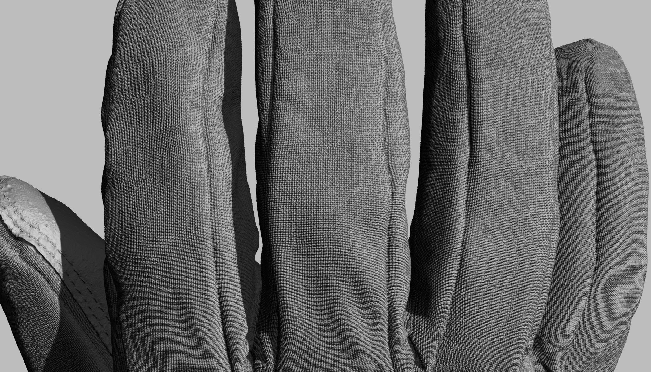 Winter Gloves 007 Low-poly 3D model_16