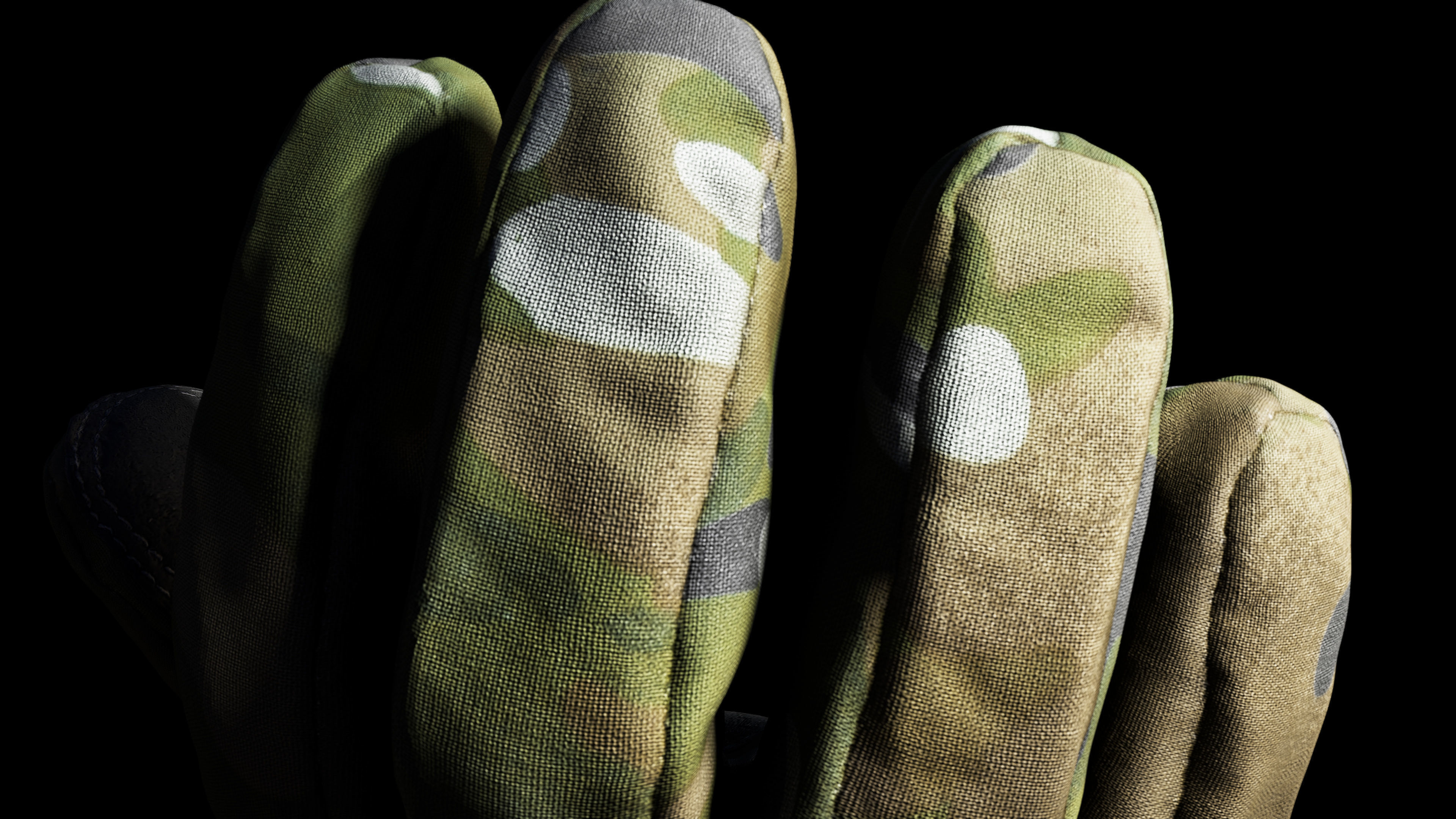 Winter Gloves 007 Low-poly 3D model_11