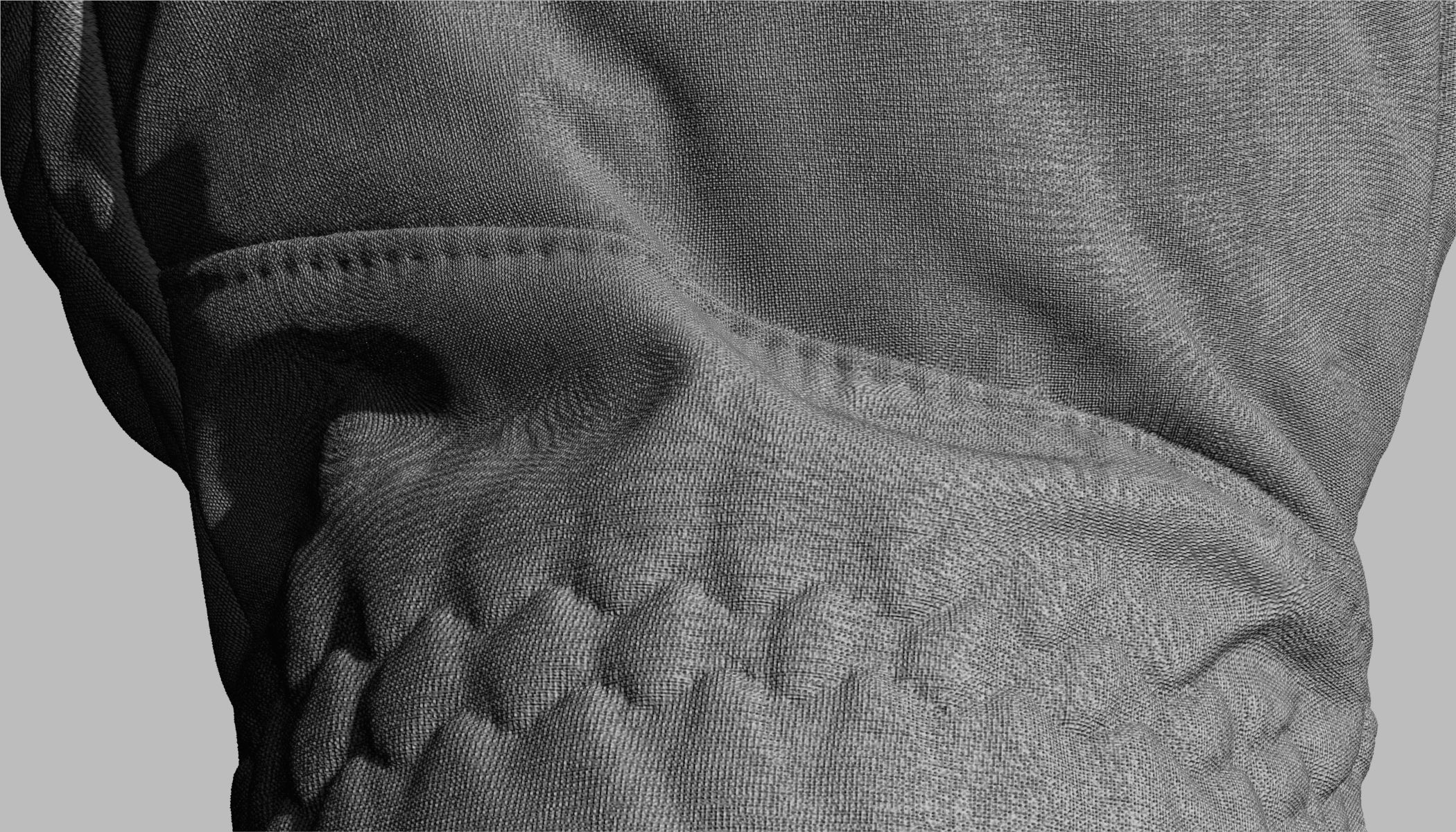 Winter Gloves 007 Low-poly 3D model_19