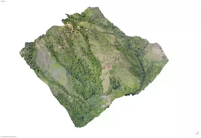 Cotton Farm 15 05 2021 Low-poly 3D model