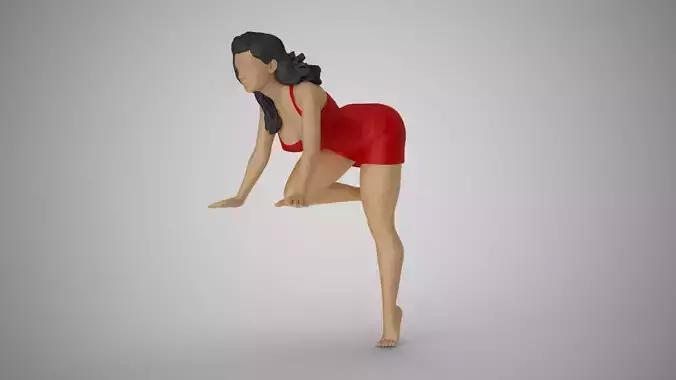 Girl Putting Her Hands on Table