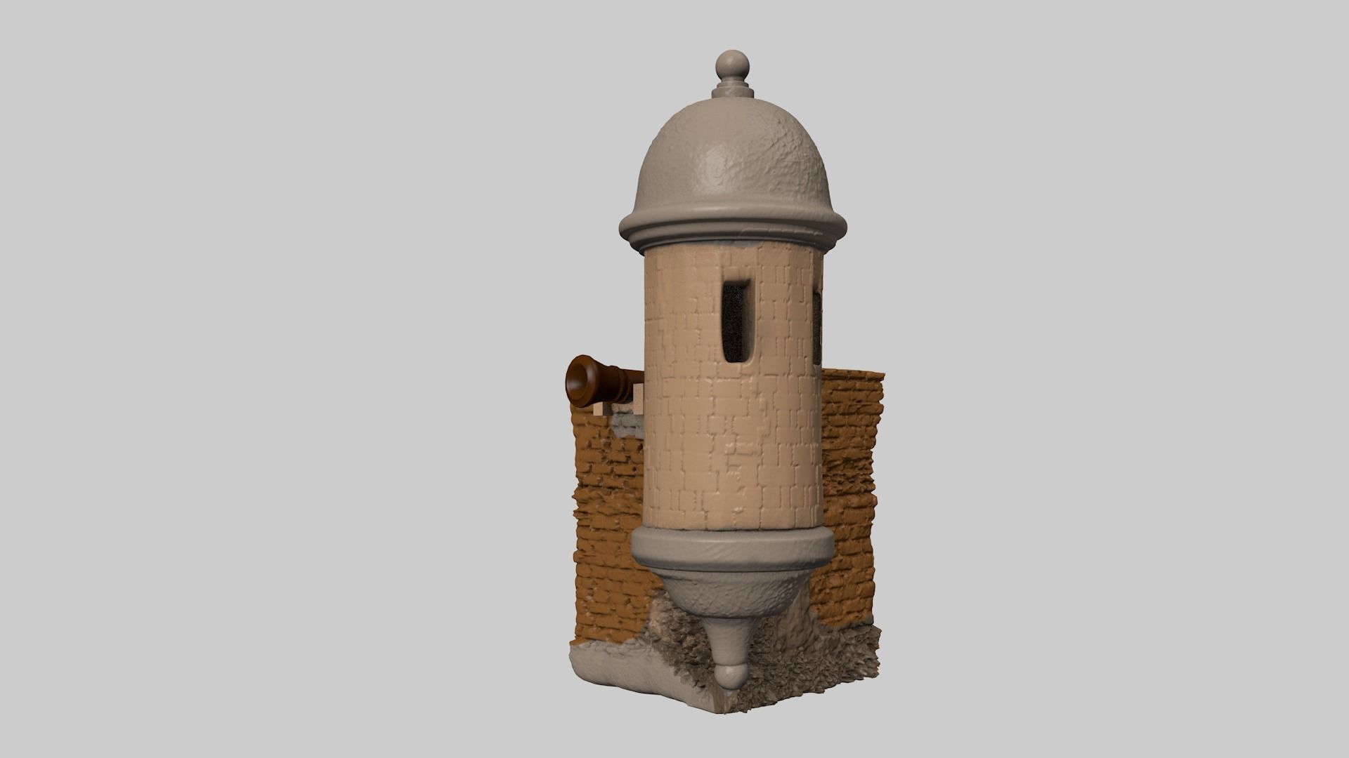 Garrita del Morro Puerto Rico 3D print model_1