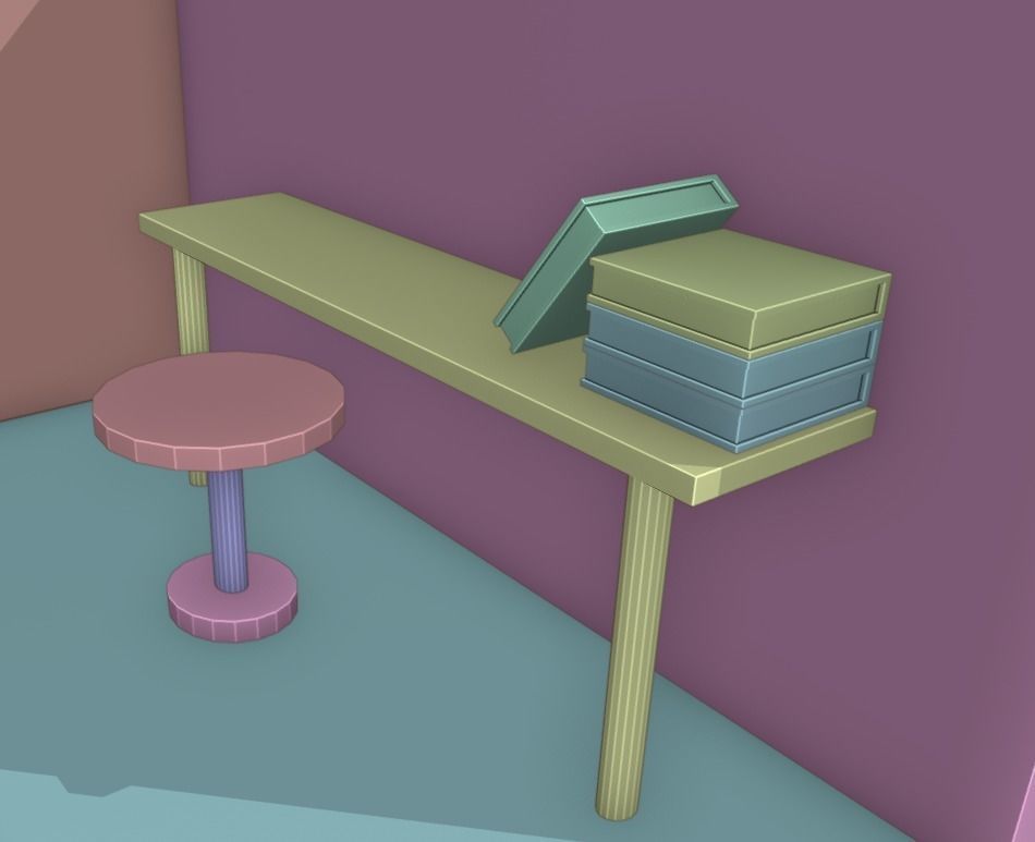 Simple House - Blender 3D - Architectural Low-poly 3D model_7