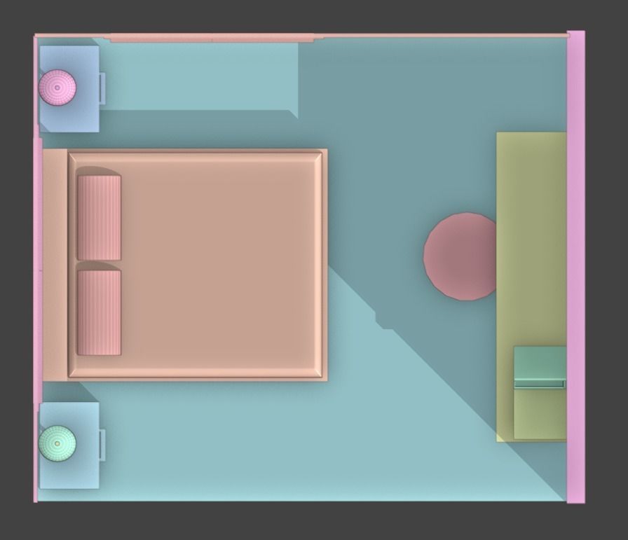 Simple House - Blender 3D - Architectural Low-poly 3D model_1