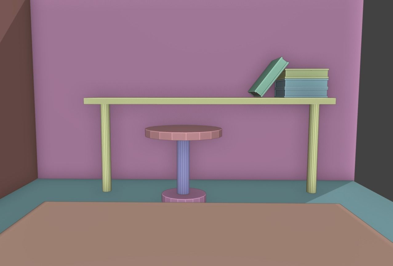 Simple House - Blender 3D - Architectural Low-poly 3D model_6