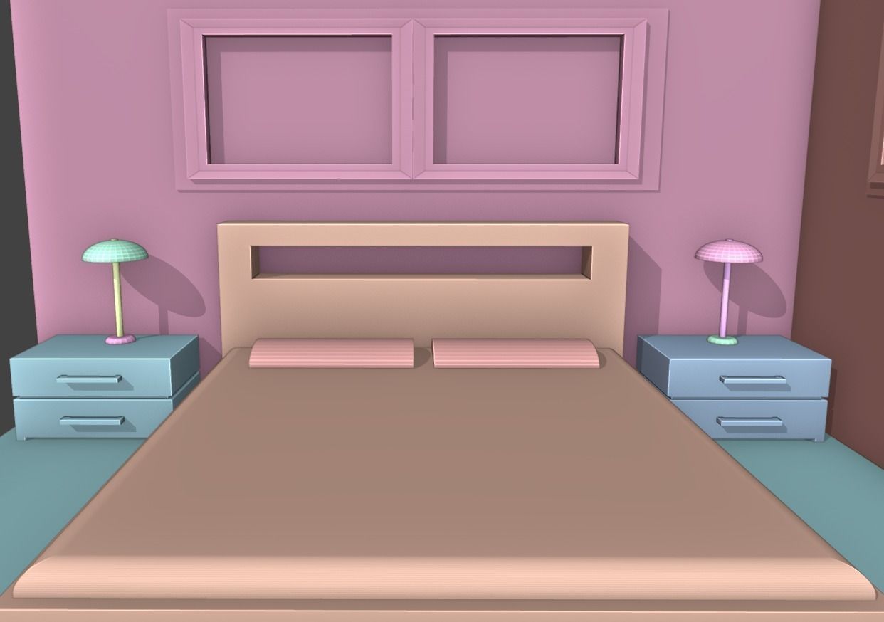 Simple House - Blender 3D - Architectural Low-poly 3D model_5