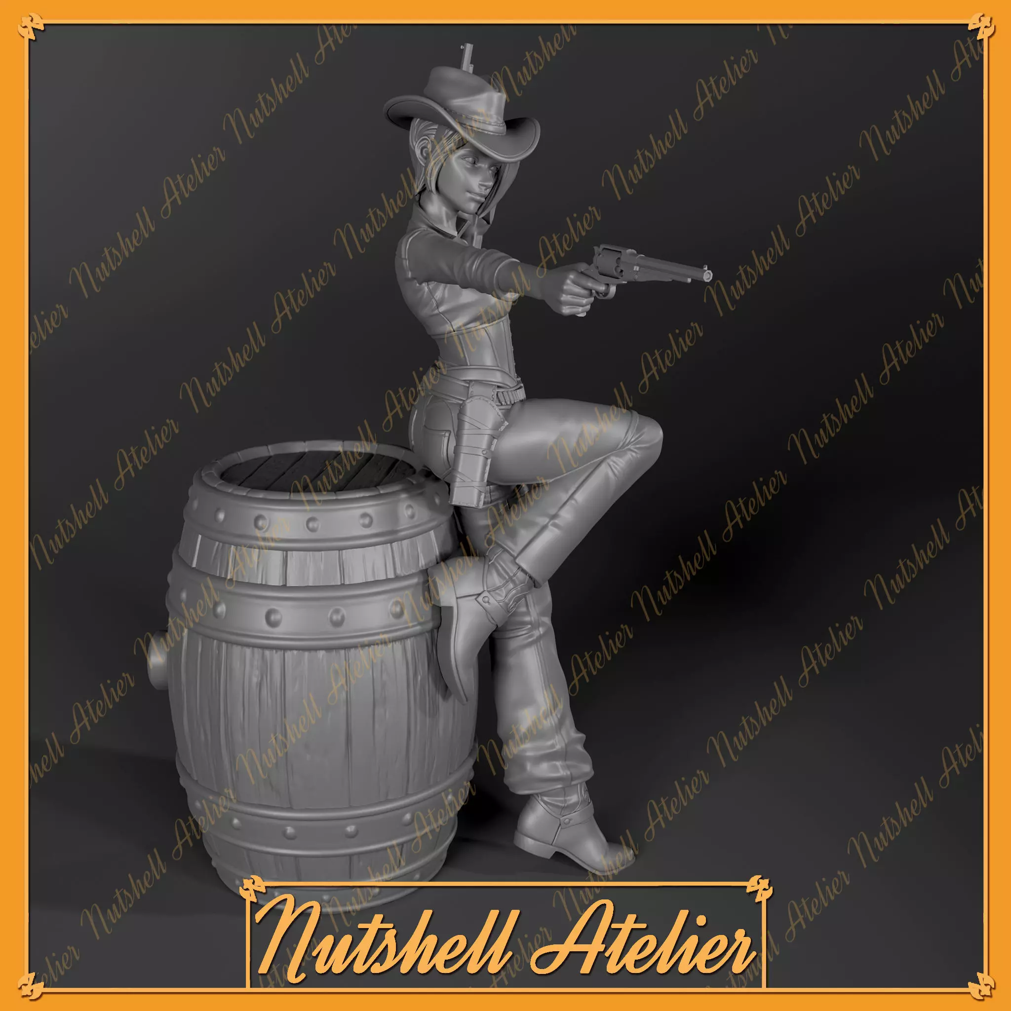 Nutshell Atelier - Gunslinger 03 - NSFW 3D print model_0