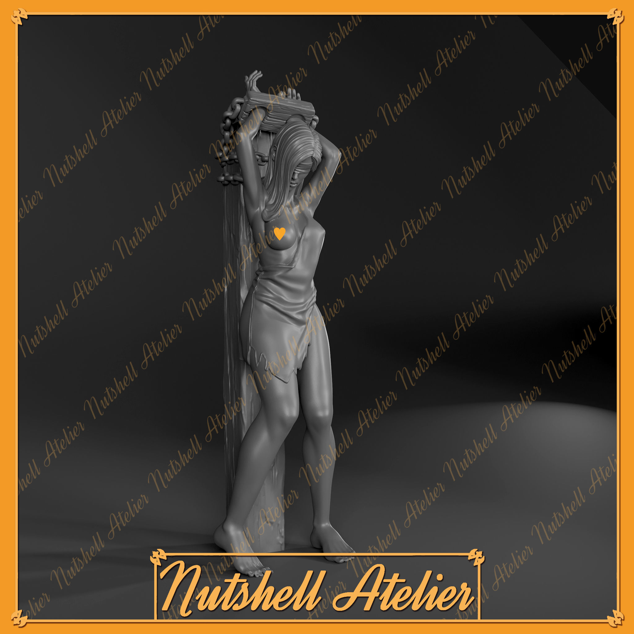 Nutshell Atelier - a hostage - NSFW 3D print model_2